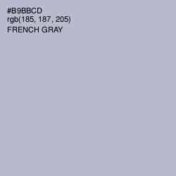 #B9BBCD - French Gray Color Image